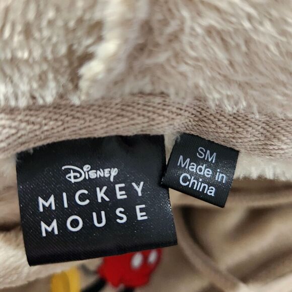 Mickey Mouse Sweater Size Small/Medium Natural Color Hooded Super Soft - Picture 11 of 14